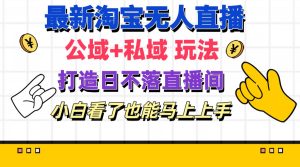 （11586期）最新淘宝无人直播 公域+私域玩法打造真正的日不落直播间 小白看了也能…-网创项目