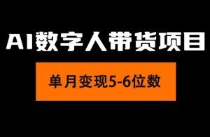(11751期)2024年Ai数字人带货,小白就可以轻松上手,真正实现月入过万的项目-网创项目