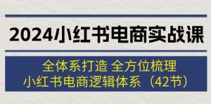 （12003期）2024小红书电商实战课：全体系打造 全方位梳理 小红书电商逻辑体系 (42节)-网创项目
