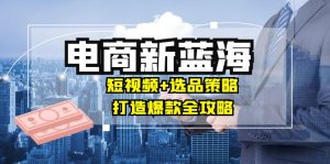商家必看电商新蓝海:短视频+选品策略,打造爆款全攻略,月入10w+-网创项目