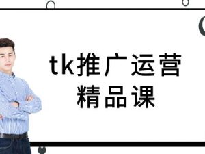 tk推广运营精品课-tiktok跨境电商教程-网创项目