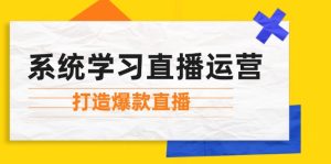 （12802期）系统学习直播运营：掌握起号方法、主播能力、小店随心推，打造爆款直播-网创项目