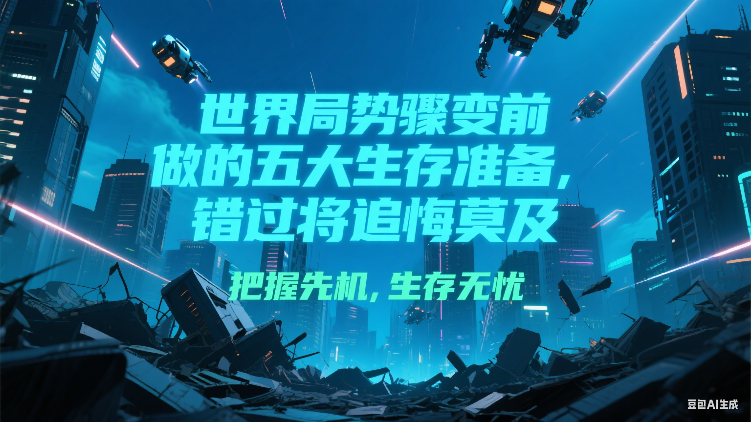 付费文章《世界局势骤变前必做的五大生存准备，错过将追悔莫及》-网创项目