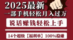 起航哥10个项目8个100%挣钱项目，2025最新一部手机轻松月入过W，简单轻松，无脑操作-网创项目