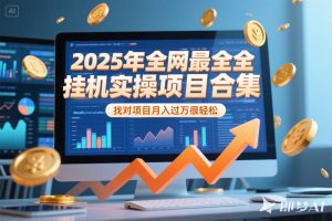 2025年挂机实操项目实操演练，挂机类型，AI直播类型，轻资产创业类型…-网创项目