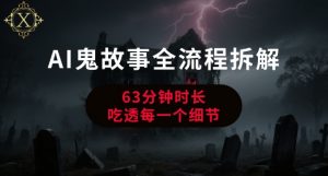 AI鬼故事从0到1全流程拆解，非常详细，全是干货-网创项目