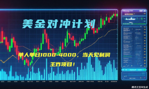 2025年最暴力项目“美金先登计划”最新最强对冲战法，每日实际收益1K-4K-网创项目