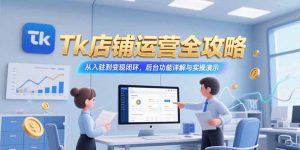 Tk店铺运营全攻略，从入驻到变现闭环，后台功能详解与实操演示-网创项目