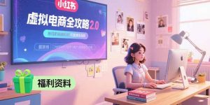 虚拟电商全攻略2.0,开店选品实操流程,账号定位、货源发布、笔记发布技巧-网创项目