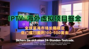 【海外虚拟项目掘金】日入100-200美刀,自己在家就可以闷声发大财,长期可做,工作室可复制扩大【揭秘】-网创项目