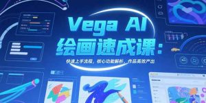 Vega AI绘画速成课：快速上手流程，核心功能解析，作品高效产出-网创项目