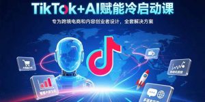 TikTok+AI赋能冷启动课：专为跨境电商和内容创业者设计，全套解决方案-网创项目