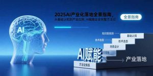 2025AI产业化落地全景指南，从基础认知到产业应用，AI赋能企业完整方法论-网创项目
