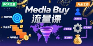 Media Buy之POP流量课，带你开启海外Media Buy淘金之路-网创项目