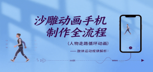 沙雕动画手机制作全流程，关键帧动画、走路、表情变换、场景反向移动、车内人物添加等-网创项目