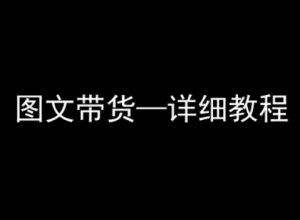 抖音图文带货详细教程，简单易上手，小白都能学会-网创项目