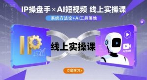 IP操盘手线上实操课,AI短视频线上课-网创项目