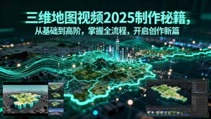 三维地图视频2025制作秘籍，从基础到高阶，掌握全流程，开启创作新篇-网创项目