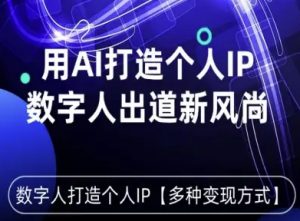 用星幻AI数字人打造个人IP，实现多种变现方式，数字人出道新风尚-网创项目