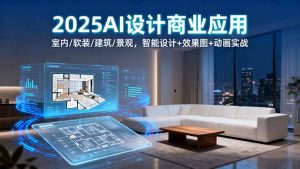 2025AI设计商业应用：室内/软装/建筑/景观，智能设计+效果图+动画实战-网创项目