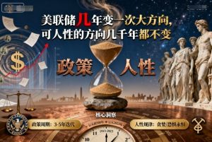 付费文章:美联储几年变一次大方向,可人性的方向几千年都不变-网创项目