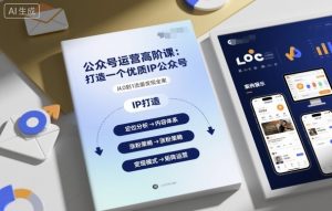 公众号运营高阶课,打造一个优质IP公众号-网创项目