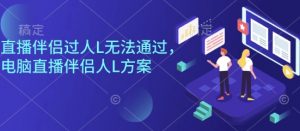 直播伴侣过人L无法通过，电脑直播伴侣人L方案，自测-网创项目