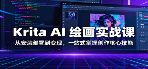 Krita AI 绘画实战课：从安装部署到变现，一站式掌握创作核心技能-网创项目