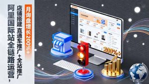 阿里国际站全链路运营，店铺搭建+直通车推广+全站推广，月询盘增长200%+-网创项目