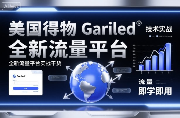 美国得物Gariled技术实战，全新流量平台实战干货，即学即用-网创项目