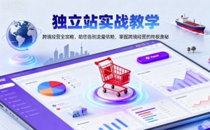 独立站实战教学,跨境经营全攻略,助您告别流量依赖,掌握跨境经营的终极奥-网创项目