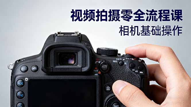 视频拍摄零全流程课：从相机基础操作到电影构图、光影布光、分镜头设计等-网创项目