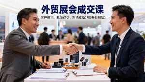 外贸展会成交课，含目标制定、客户邀约、现场成交，系统化SOP提升参展ROI-网创项目