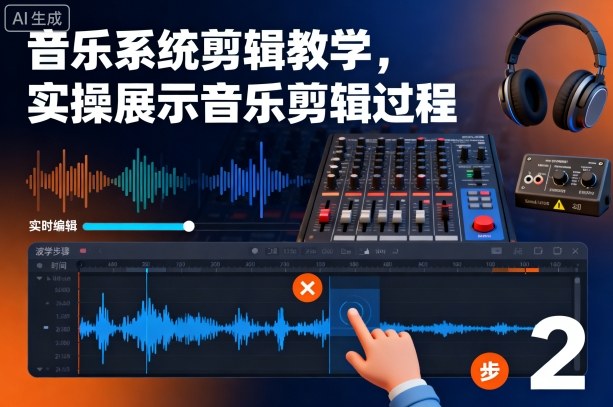 音乐系统剪辑教学，实操展示音乐剪辑过程-网创项目