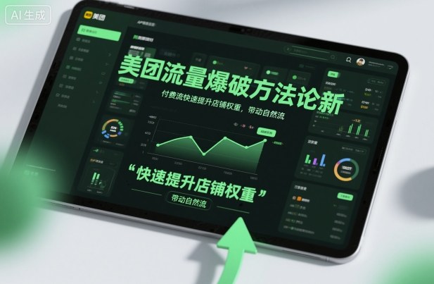 美团流量爆破方法论，付费流快速提升店铺权重，带动自然流-网创项目