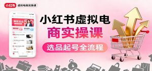 小红书虚拟电商实操课:选品起号+AI 内容创作+店铺运营+引流私域+自动化发笔记-网创项目