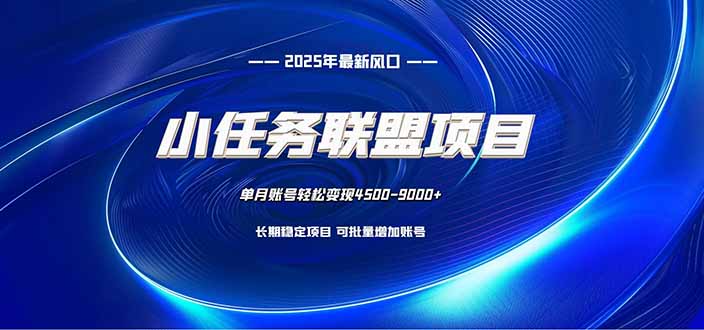 小任务联盟项目：一台电脑每天只需10分钟，轻松简单稳定-网创项目