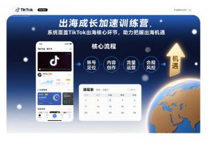 出海成长加速训练营,系统覆盖TikTok出海核心环节,助力把握出海机遇(更新)-网创项目