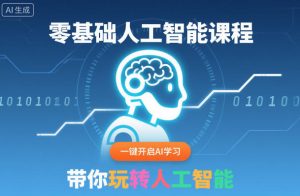零基础人工智能课程,一键开启AI学习,带你玩转人工智能-网创项目