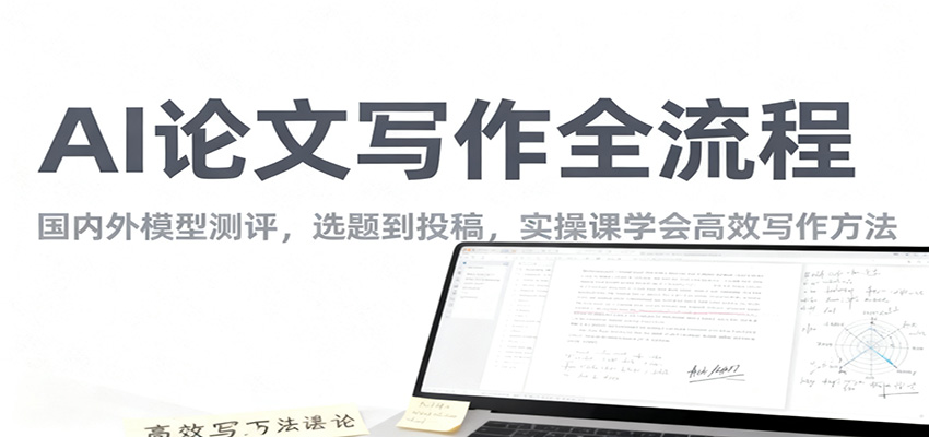 AI论文写作全流程，国内外模型测评，选题到投稿，实操课学高效写作方法-网创项目