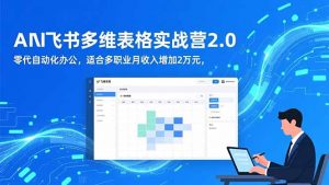 AI+飞书多维表格实战营2.0:零代码自动化办公,适合多职业月收入增加2万元-网创项目