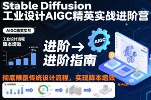 Stable Diffusion工业设计AIGC精英实战进阶营，彻底颠覆传统设计流程，实现降本增效-网创项目