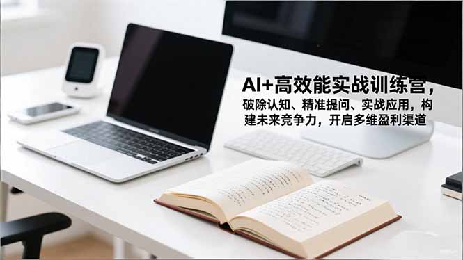AI+高效能实战训练营，破除认知、精准提问、实战应用，构建未来竞争力，开启多维盈利渠道-网创项目