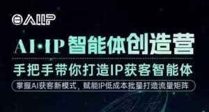 AI·IP智能体创造营,手把手带你打造IP获客智能体,高成交创始人IP课-网创项目