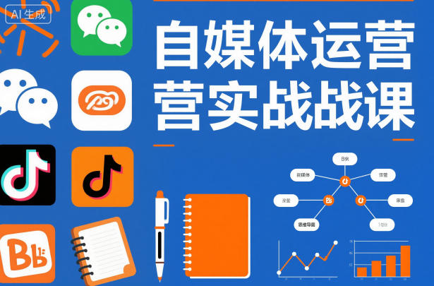 自媒体运营实战课，掌握一套系统的自媒体运营底层方法论，成为优秀的内容创作者-网创项目