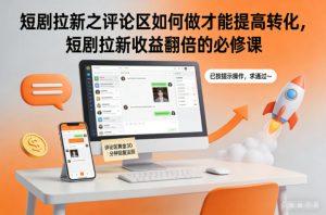 短剧拉新之评论区如何做才能提高转化,短剧拉新收益翻倍的必修课-网创项目