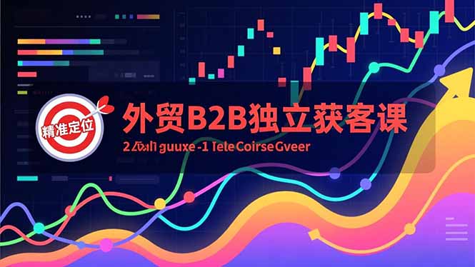 外贸B2B独立获客课，Facebook主页搭建、消息互动广告、精准定位，打造高询盘系统-网创项目