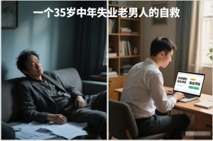 付费文章:一个35岁中年失业老男人的自救-网创项目