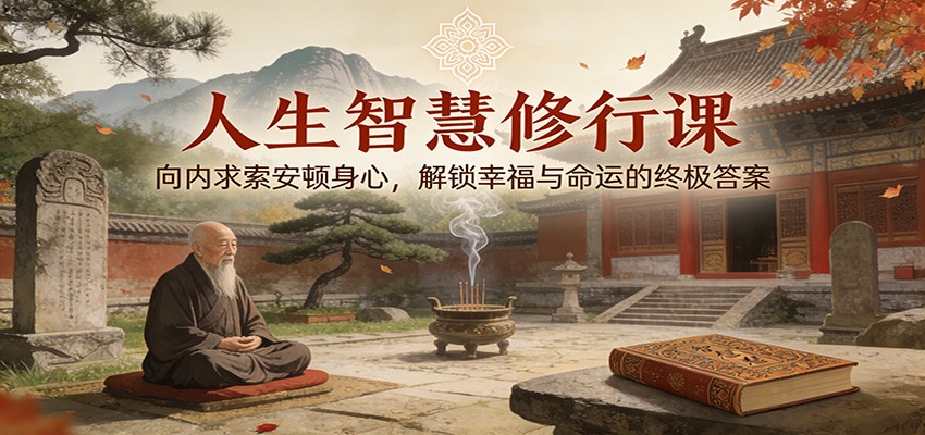 人生智慧修行课：向内求索安顿身心，解锁幸福与命运的终极答案-网创项目