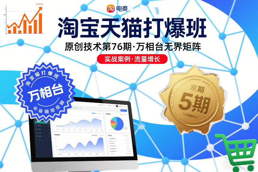 淘宝天猫打爆班原创技术第76期，万相台无界矩阵-网创项目